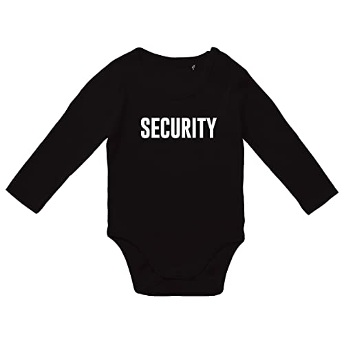 Huuraa Baby Body Security Schriftzug Unisex Langarm Strampler Größe 68 mit Motiv für jeden Wachdienst Geschenk Idee für Neugeborene und Kleinkinder von Huuraa