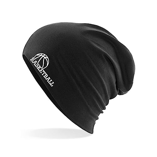 Huuraa Beanie Basketball Ball Unisex Mütze Größe Black mit Motiv für alle Basketball Fans Geschenk Idee für Freunde und Familie von Huuraa