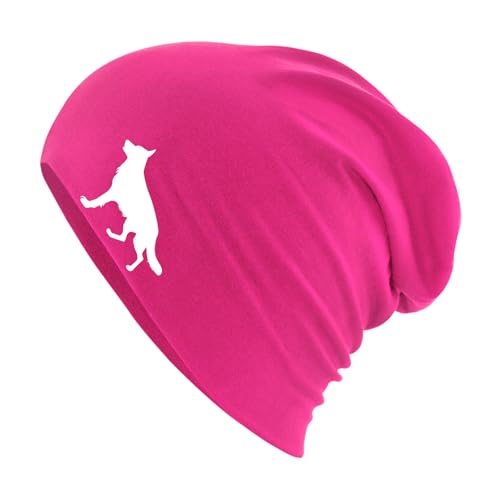 Huuraa Wintermütze Deutscher Schäferhund Silhouette Geschenk Fuchsia Deutscher Schäferhund Geschenkidee von Huuraa