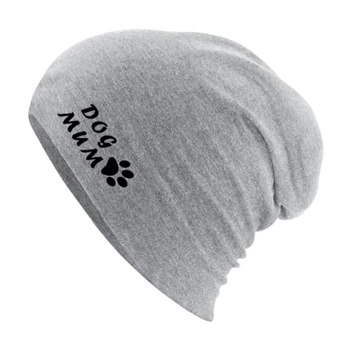 Huuraa Mütze Dog Mum Tapse Geschenk Heather Grey Dog Mum Accessoire von Huuraa
