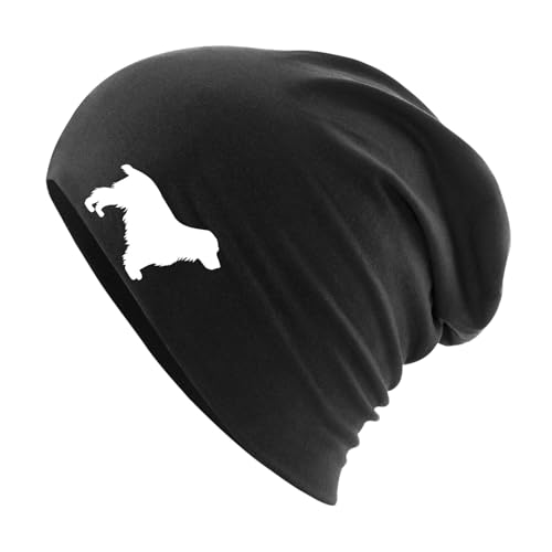 Huuraa Beanie English Cocker Spaniel Silhouette Geschenk Black English Cocker Spaniel Präsent von Huuraa