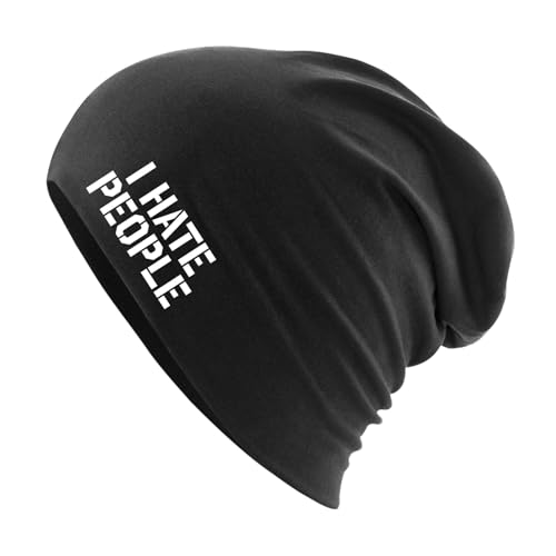Huuraa Beanie I Hate People Geschenk Black I Hate People Präsent von Huuraa