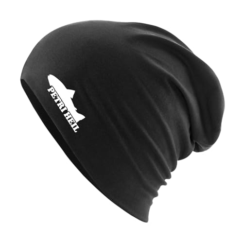 Huuraa Beanie Petri Heil Fischergruß Geschenk Black Petri Heil Präsent von Huuraa