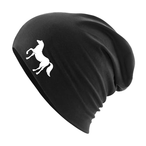 Huuraa Beanie Pferd Silhouette Geschenk Black Pferd Präsent von Huuraa