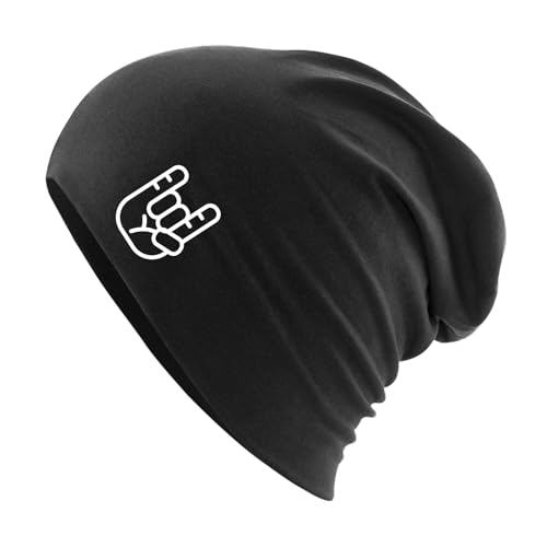 Huuraa Beanie Pommesgabel Hand Geschenk Black Pommesgabel Präsent von Huuraa