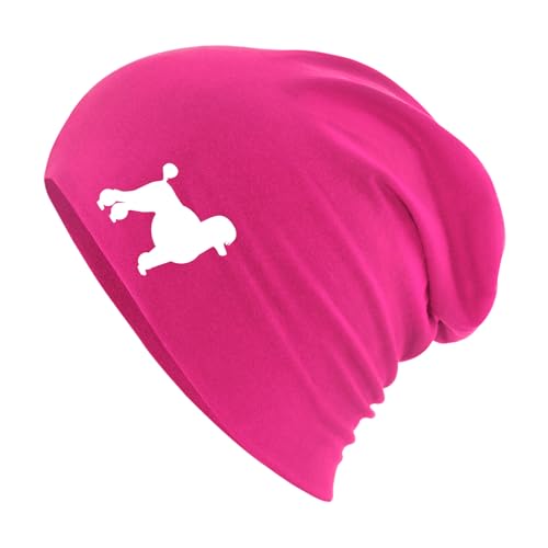 Huuraa Wintermütze Pudel Silhouette Geschenk Fuchsia Pudel Geschenkidee von Huuraa