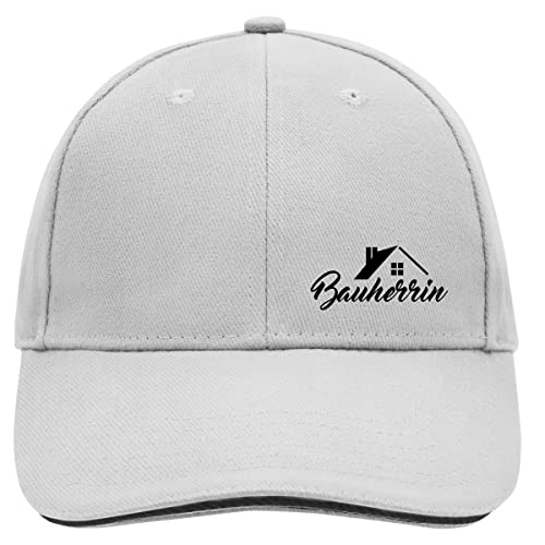 HUURAA Cappy Mütze Bauherrin Schriftzug Unisex Kappe Dark Grey/White mit Motiv für Hausbesitzer Geschenk Idee für Freunde und Familie von HUURAA