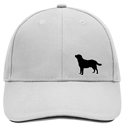 HUURAA Cappy Mütze Labrador Retriever Silhouette Unisex Kappe Größe Dark Grey/White mit Motiv für Hundefreunde Geschenk Idee für Freunde und Familie von HUURAA