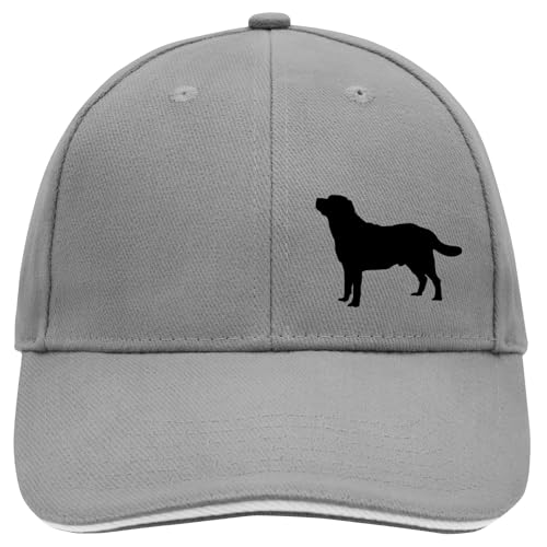 Huuraa Baseball Cap Labrador Retriever Silhouette Geschenk Dark Grey/White Labrador Retriever Geschenkidee von Huuraa