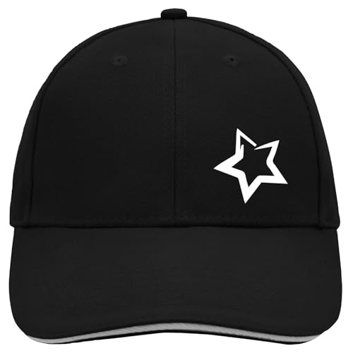Huuraa Cappy Mütze Stern Star Geschenk Black/Light Grey Stern Präsent von Huuraa