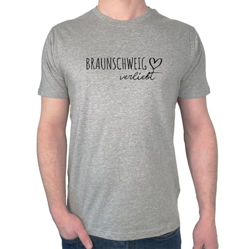 Huuraa Funshirt Braunschweig verliebt Geschenk Männer T-Shirt Sport Grey Größe L Bio Baumwolle Fairtrade Braunschweig Mode Huuraa Funshirt Braunschweig verliebt Geschenk Männer T-Shirt Sport Grey Größe L Bio Baumwolle Fairtrade Braunschweig Mode von Huuraa