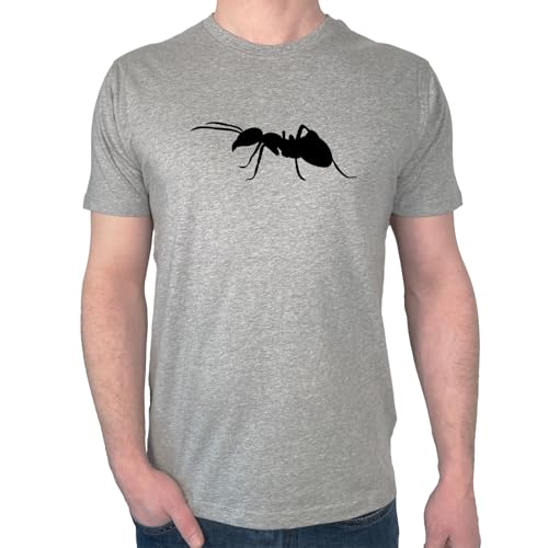 Huuraa Männer T-Shirt Ameise Silhouette Geschenk Größe L Sport Grey Bio Baumwolle Fairtrade Ameise Mode Huuraa Männer T-Shirt Ameise Silhouette Geschenk Größe L Sport Grey Bio Baumwolle Fairtrade Ameise Mode von Huuraa