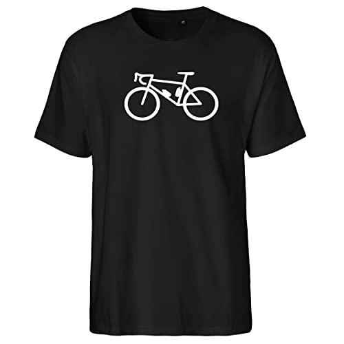 Huuraa Herren T-Shirt Bike Fahrrad Bio Baumwolle Fairtrade Oberteil Größe L mit Motiv für alle Biker Geschenk Idee für Freunde und Familie von Huuraa