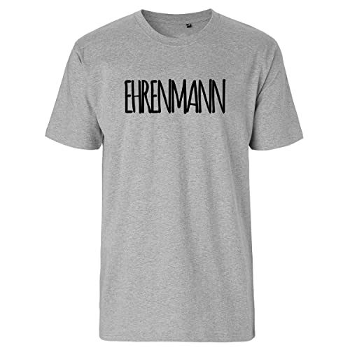 Huuraa Herren T-Shirt Ehrenmann Jugendwort Bio Baumwolle Fairtrade Oberteil Größe M mit Jugendwort Motiv Geschenk Idee für Freunde und Familie von Huuraa