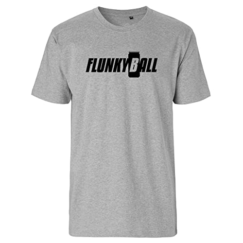 Huuraa Herren T-Shirt Flunkyball Bierdose Bio Baumwolle Fairtrade Oberteil Größe M mit Motiv für alle Festival Fans Geschenk Idee für Freunde und Familie von Huuraa