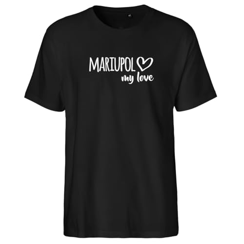 Huuraa Männer T-Shirt Mariupol My Love Geschenk Männershirt Black Größe M Bio Baumwolle Fairtrade Mariupol Geschenkidee Huuraa Männer T-Shirt Mariupol My Love Geschenk Männershirt Black Größe M Bio Baumwolle Fairtrade Mariupol Geschenkidee von Huuraa
