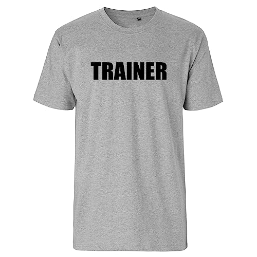 Huuraa Herren T-Shirt Trainer Training Bio Baumwolle Fairtrade Oberteil Größe M mit Motiv für alle Fitness Coachs Geschenk Idee für Freunde und Familie von Huuraa