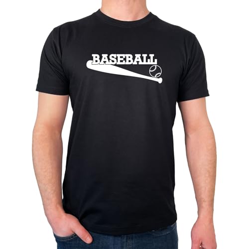 Huuraa Männer T-Shirt Baseball Baseballschläger Geschenk Größe L Black Bio Baumwolle Fairtrade Baseball Geschenkidee Huuraa Männer T-Shirt Baseball Baseballschläger Geschenk Größe L Black Bio Baumwolle Fairtrade Baseball Geschenkidee von Huuraa