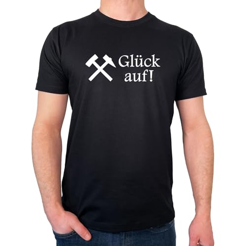 Huuraa Männershirt Glück auf! Ruhrpott Geschenk Größe M Black Bio Baumwolle Fairtrade Glück auf! Präsent Huuraa Männershirt Glück auf! Ruhrpott Geschenk Größe M Black Bio Baumwolle Fairtrade Glück auf! Präsent von Huuraa