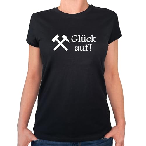 Huuraa T-Shirt Glück auf! Ruhrpott Geschenk Größe L Black Bio Baumwolle Fairtrade Glück auf! Mitbringsel Huuraa T-Shirt Glück auf! Ruhrpott Geschenk Größe L Black Bio Baumwolle Fairtrade Glück auf! Mitbringsel von Huuraa