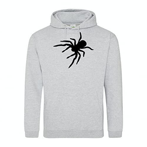 huuraa Unisex Hoodie Spinne Silhouette Pullover Vegan Größe M mit Motiv für alle Tierfreunde Geschenk Idee für Freunde und Familie von huuraa