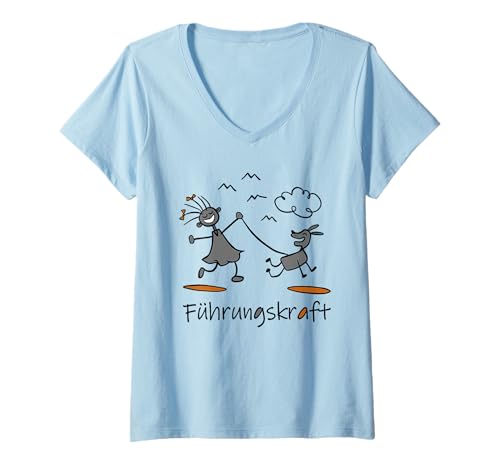 Damen führungskraft T-Shirt mit V-Ausschnitt Damen führungskraft T-Shirt mit V-Ausschnitt von huygerllccpnfunhuylimitedclubs deutschquoteslovers