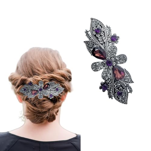 hwoehyo Diamant Haarspangen Sind FüR Frauen Bei HochzeitsanläSsen Und Besonderen Ereignissen (Rote) von hwoehyo