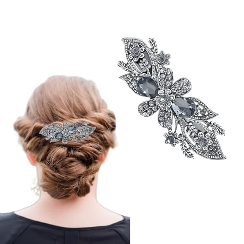 hwoehyo Diamant Haarspangen Sind FüR Frauen Bei HochzeitsanläSsen Und Besonderen Ereignissen (Silber) von hwoehyo