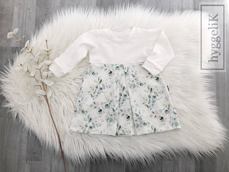 Tunikakleid | Baby Mädchen Watercolour Eukalyptus Gr. 56-116 von hyggeliKShop