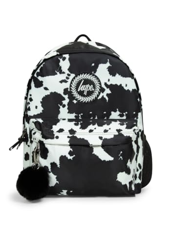 hype Unisex Kinder Rucksack, Schwarze Mono-Kuh von hype