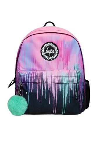 hype Unisex Kinder Pinke Graffiti-Tropfen Rucksack, Rose von hype