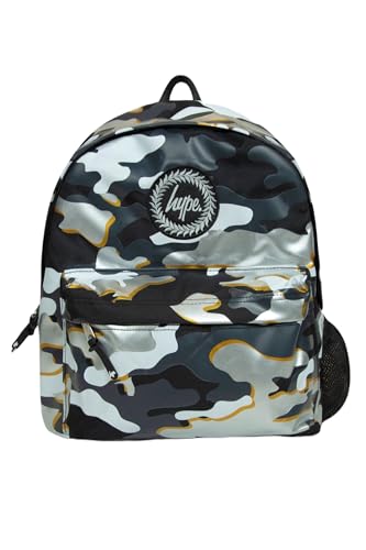 hype Unisex Kinder Gold Line Camo Rucksack, Multi von hype