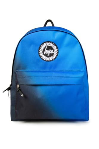 hype Unisex Kinder Verblassen Rucksack, Schwarz/Blau, Verschiedene Diagonale von hype