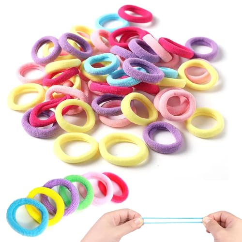 100 Stück Bonbonfarbene Haarbänder, elastisch, Mini-Haarbänder, nahtlos, dehnbar, starke Haarbänder, Pferdeschwanzhalter für Mädchen und Frauen, mehrfarbig gemischt 100 Stück Bonbonfarbene Haarbänder, elastisch, Mini-Haarbänder, nahtlos, dehnbar, starke Haarbänder, Pferdeschwanzhalter für Mädchen und Frauen, mehrfarbig gemischt von hzbaiyi