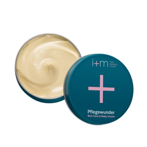 i+m® Pflegewunder 75ml · Vegane Gesichtscreme & Körperpflege Creme für empfindliche und trockene Haut · Mit Bio Sheabutter & Aloe Vera · Naturkosmetik für Männer, Frauen & Kinder von i+m Naturkosmetik