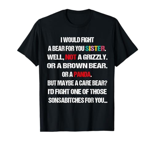 I Would Fight A Bear for You Sisters-Kerzen-Kartentasse T-Shirt von "i would fight a bear for you sister candle