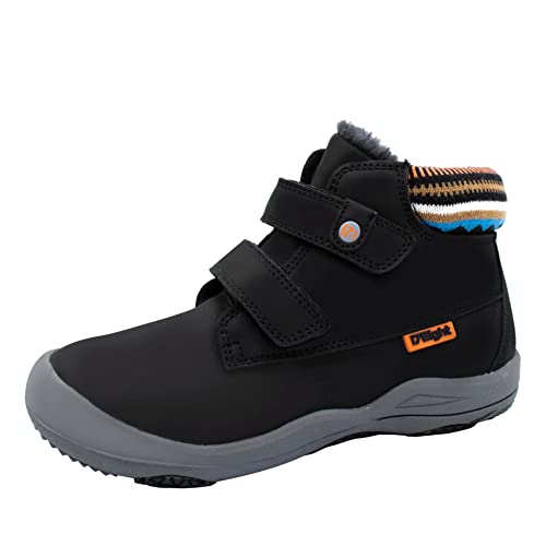 i78 Kinder Pelzstiefel Wanderschuhe Jungen Mädchen Outdoor Abenteuer Atmungsaktive Sportschuhe (Black, 27) von i78