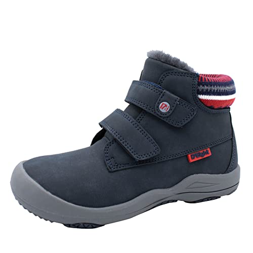 i78 Kinder Pelzstiefel Wanderschuhe Jungen Mädchen Outdoor Abenteuer Atmungsaktive Sportschuhe (Navy, 27) von i78