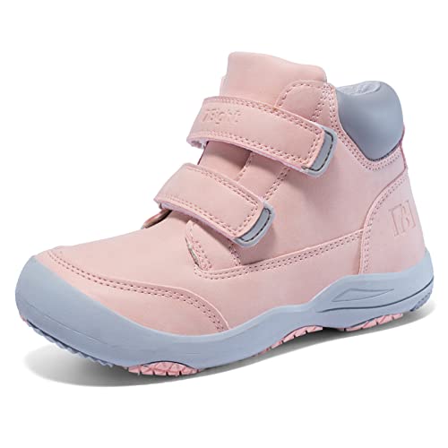 i78 Kinder Wanderschuhe Chelsea Stiefeletten Classic boots Jungen Mädchen Outdoor Abenteuer Atmungsaktive Sport Schuhe (Pink Classic, 35) von i78