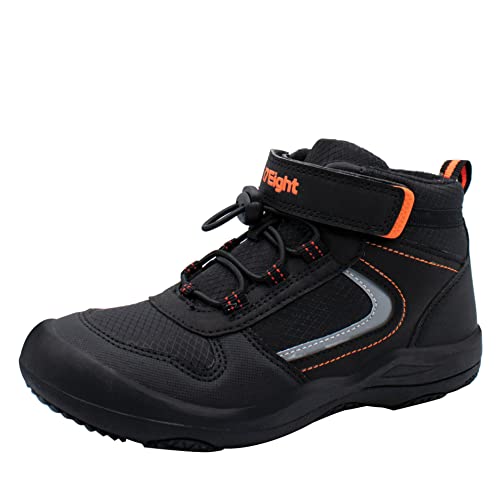 i78 Kinder Wanderschuhe Jungen Mädchen Outdoor Abenteuer Atmungsaktive Sport Schuhe (Schwarz Boomerang, 29) von i78