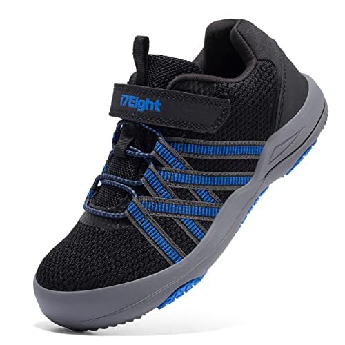 i78 Kinderschuhe Turnschuhe Jungen Mädchen Trekking Wanderschuhe rutschfest Laufschuhe Running Sneaker Sports Schuhe (Black,Numeric_30) von i78