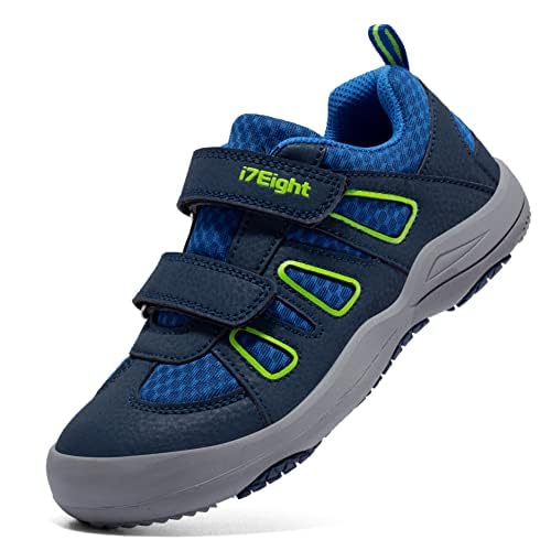 i78 Kinderschuhe Turnschuhe Jungen Mädchen Trekking Wanderschuhe rutschfest Laufschuhe Running Sneaker Sports Schuhe (Navy,Numeric_32) von i78