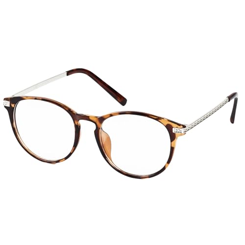 iB-iP Damen Pinto Klarlinse Retro Stil Modische Brillen, Größe: Einheitsgröße, Leopard von iB-iP