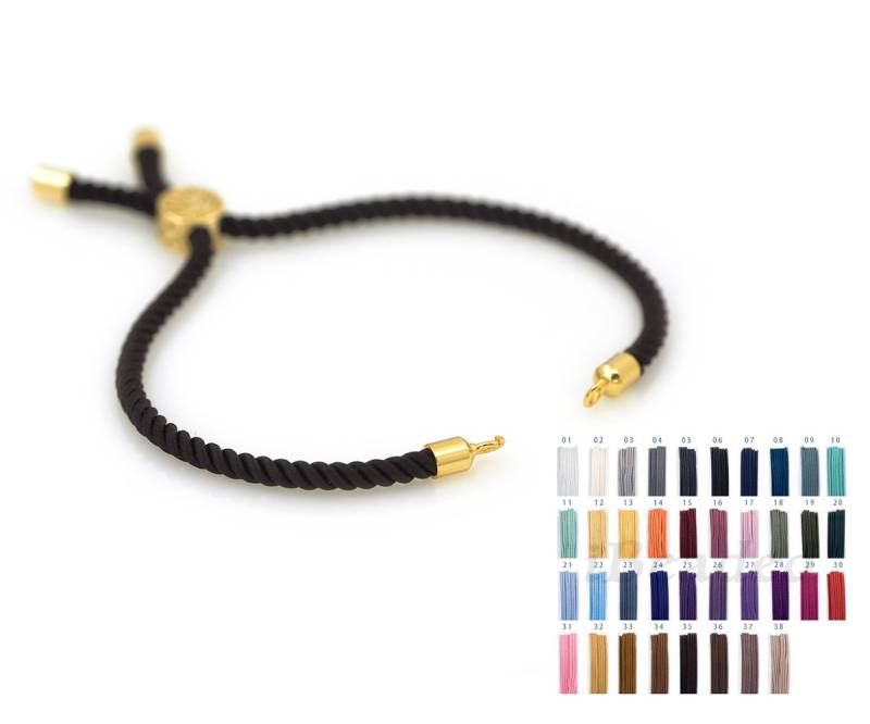 10 Stück Halb Fertige Kordel Armband, Verstellbare Schieber Stopper Perle Stecker Charms Für Original Persönlichkeit Schmuck Machen Lieferungen von iBeaded