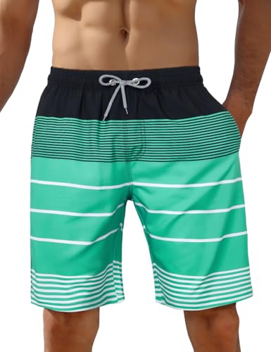 iCKER Herren Shorts Badehose Badeshorts Strand Beach Board Shorts Schnelltrocknend für Sommer,Grün STK490,S iCKER Herren Shorts Badehose Badeshorts Strand Beach Board Shorts Schnelltrocknend für Sommer,Grün STK490,S von iCKER