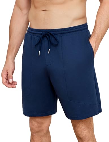 iClosam Herren Shorts Sommer Baumwolle Kurze Hosen Herren Bequeme Sport Shorts Mit Kordelzug Und Taschen von iClosam