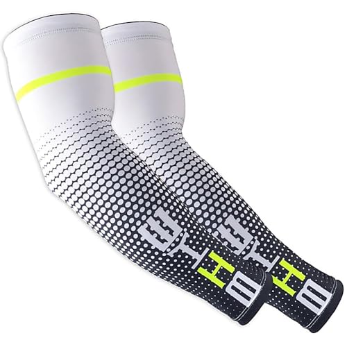 Arm Sleeve Armstulpen Sommer, Arm Ärmel Kühlung UV-Schutz Ärmlinge, UPF 50+ Arm Sleeves Tattoo Abdeckung für Frauen Männer, Kühlende Armabdeckung Kompression Armschoner für Radsport Golf Wandern von iColofun