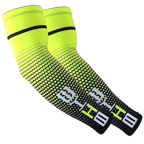 Men's non-slip, breathable, compression Arm Sleeve Armstulpen Sommer, Arm Ärmel Kühlung UV-Schutz Ärmlinge, UPF 50+ Arm Sleeves Tattoo Abdeckung, Kühlende Armschoner für Radsport Golf Wandern von iColofun