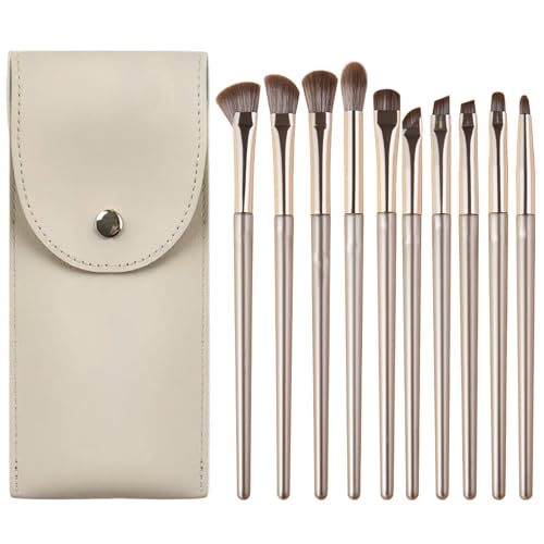 iCovalescent 10 Stück Pinselset Makeup, Professionelles Make up Pinsel set, Puder Foundation Lidschatten Concealer Eyeshadow Schmink Pinsel Mit Schminktasche von iCovalescent