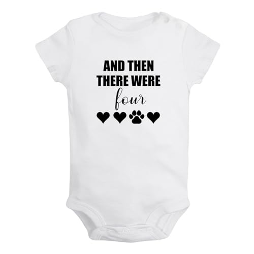 iDzn And Then There Were Four Lustige Strampler, neugeborene Baby bodys, Säugling Overalls, 0-24 Monate Kinder-Outfits, Kleinkind-Kleidung von iDzn